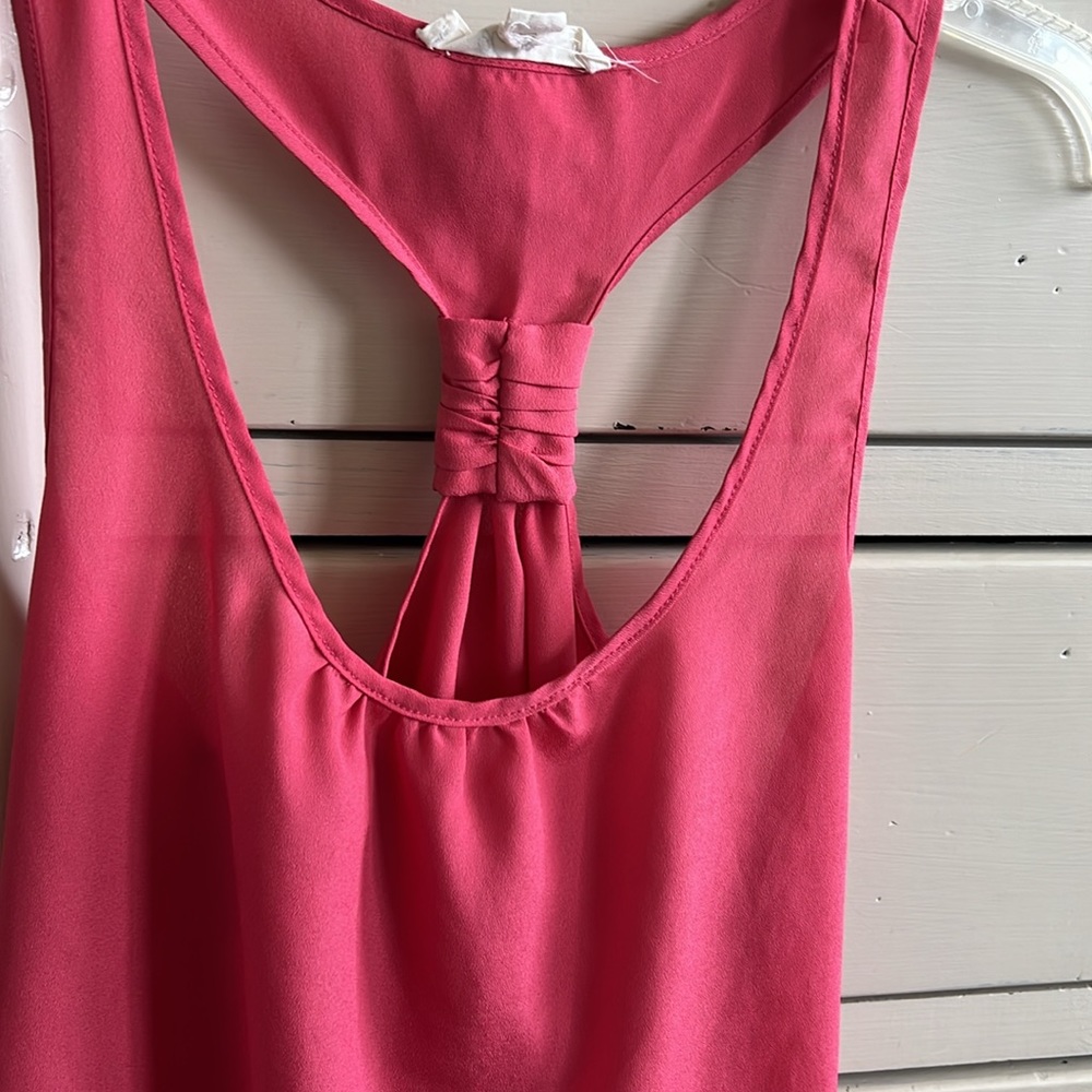 Pink racerback blouse - Picture 2 of 5